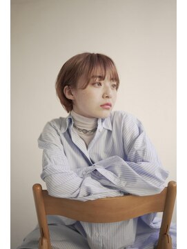 ムク 甲府(muku.) ミディアムヘア/斜めバング/グレージュカラー/甲府駅