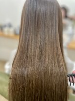 グリーンルームセカンド 結城店(GREEN ROOM. 2nd)&nbsp;シフォンベージュ/髪質改善/縮毛矯正/結城/小山/ボブ