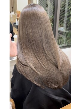 カラ フクオカ(Cara FUKUOKA) 【マロンベージュ★ミディアムレイヤー】《うる艶水素カラー》