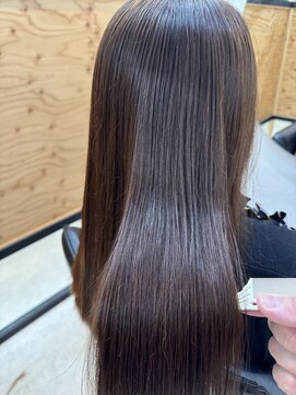 エヌ 北千住(N) カット+艶カラー+低負担縮毛矯正+TOKIOインカラミトリートメント