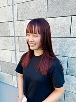 クス(KUsU)&nbsp;レッドブラウン×姫カット