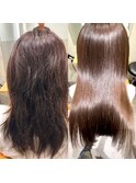 ブリーチ毛でもお手入れしやすくなりますよ♪