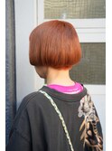 【MAAAAAC】オレンジベージュミニボブ