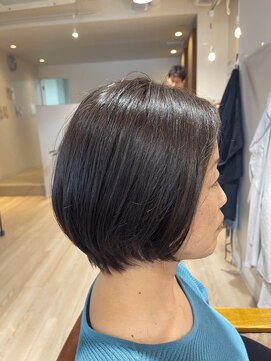 ハピエル ヘアークルー(HAPPYEL hair crew) 20代30代大人可愛い小顔ショートボブ前下がりボブ地毛風カラー