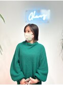 切りっぱなしボブ