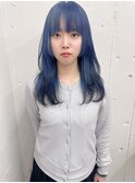 《soso》デザインカット×ブルーカラー
