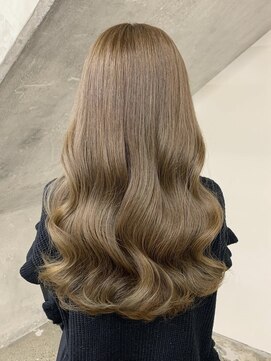 ミリ(mm) ブリーチ無しダブルカラー ミルクティーベージュ 韓国 仙台