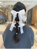 編みおろしヘアセット