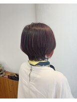 フレア 心 武庫之荘(flare)&nbsp;ショートボブ×ピンクパープル