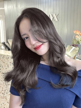 オニキス(ONYX) e66ブリーチなしダブル透明感グレージュ韓国レイヤーカット