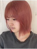 20代30代40代50代小顔◎ピンクカラー