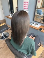 レアレア ヘアアンドライフ(LeaLea)&nbsp;着物ヘア/大人ガーリー/ダークアッシュ/似合わせカット/伊丹