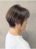 ミディアムヘア/暗めカラー/グランマッシュ/鶴ヶ峰SK105