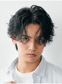 仙台長めセンターパートシャドウパーマツイストスパイラルパーマ