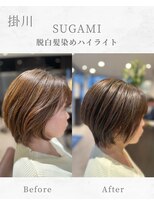 スガミ(SUGAMI)&nbsp;脱白髪染めハイライト