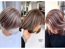 ダメージを最小限に抑えた薬剤選定[大宮/白髪ぼかし]