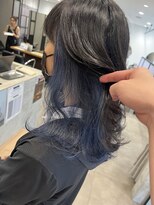 ブランシェ 名鉄小幡駅前店&nbsp;インナーカラーブルー【森】