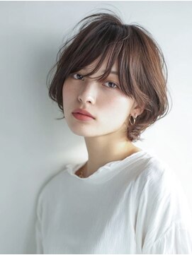 ニーフ 恵比寿(neaf) ダークブルーワンホンレイヤー/ニュアンスウルフ/デジタルパーマ