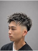 ホワイトハイライトメッシュ