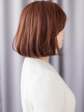 カバーヘア ブリス 上尾西口店(COVER HAIR bliss) 艶髪ハニーブラウンハッシュカットAラインレイヤーボブ30代40代X