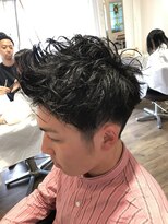 パティオンツー(PATIONN2)&nbsp;アップバングツーブロック刈り上げイメチェンビジネススタイル