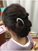 訪問着ヘアセット