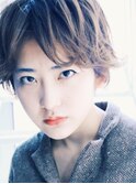 ハンサムショート センターパート 大人カッコイイ