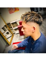 サンアンドマーリィズバーバー 駅前店(SON&MARLEY'S BAR BER)&nbsp;金メッシュフェード