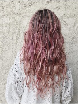 ヘア イズム 表参道(HAIR ISM) フラミンゴピンクカラー