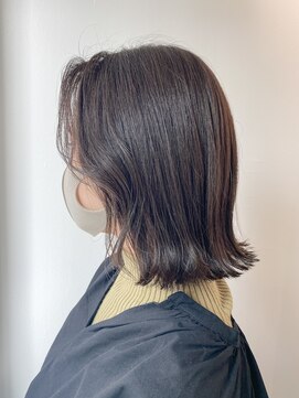 ネイヴィル オモテサンドウ(navile omotesando) *透明感グレージュ×顔まわりレイヤーボブ*