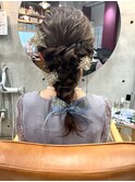 ☆結婚式お呼ばれヘアアレンジ/ゆるふわ編みおろし☆