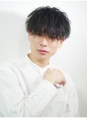 ソフトツイストパーママッシュ刈り上げツーブロック校則OK