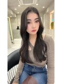 福岡美容室　韓国ヘア　韓国風ヘア　韓国前髪　レイヤー　前髪　