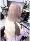 【OZ田中】ピンクブロンド#ブリーチ＋カラー