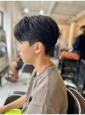 MEN'S HAIRアッシュブラックマッシュパーマカルマパーマ