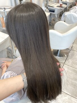 ザックラフィネ(ZACC raffine) オリーブグレージュ/艶カラー/艶髪/髪質改善/トリートメント