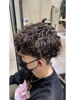 ヘアリゾート エーアイ 上野店α(hair resort Ai) メンズ/アッシュブラック/マッシュパーマ/波巻スパイラルパーマ