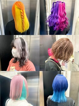 【梅田駅3分】今しかできないヘアスタイルを★インナーカラーやフェイスフレーミングもお任せ！SNS映えも◎