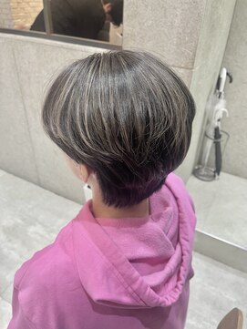 フェリア 松山(Feria) 【Feria松山】グレージュハイライト×ショート♪“石田幸輔”