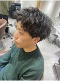 スパイキーショート 無造作パーマ
