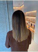 髪質改善＊ロングレイヤーグレーベージュ＊美髪【Zina船橋】