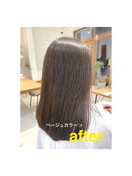 ヘアプラスニリンソウ(hair+) ◇人気のホワイトアッシュベージュ