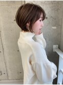 ショートショートボブイノア髪質改善カラー5111