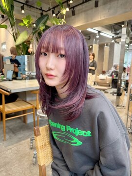 サンク 原宿 表参道(cinq) ハイトーンミルクティーグレージュ明るめアッシュベージュ2030代