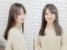 カット＋縮毛矯正＋リタッチカラー￥16500／フルカラー＋1000