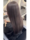アプリコットオレンジくびれヘアハイライトカラー熊本