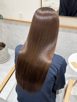 レンジヘアー(lange hair)の写真/クセやうねり、広がりが気になる方にオススメ☆ダメージレスで艶感のあるストレートヘアが叶う♪
