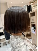 #ボブ#透明感カラー#ブラウンベージュ#天神