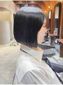 ストレートボブ/韓国ボブ/縮毛矯正/髪質改善/顔周りカット/原宿