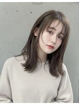 ミンクス 青山店(MINX) ナチュラルかわいい外はねミディアム フェイスレイヤー【松下】